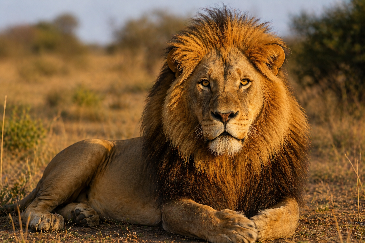 Lion on Kruger safari