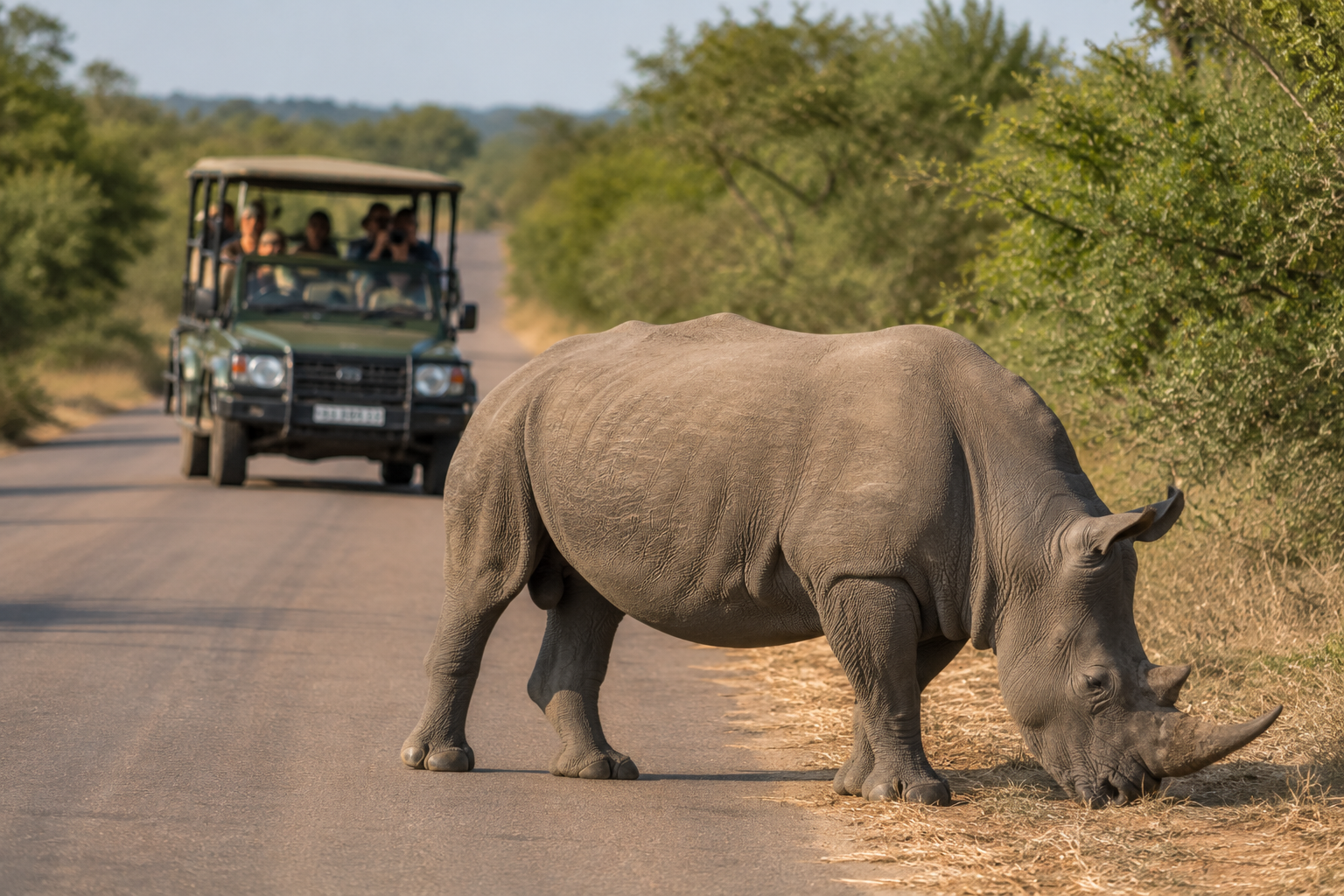 Rhino sighting in Kruger National Park